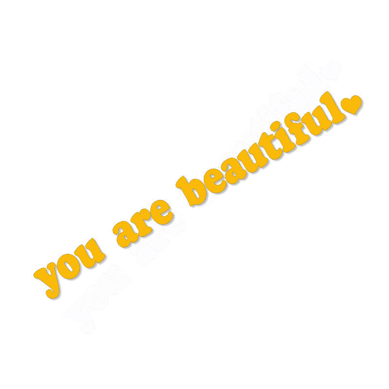 You Are Beautiful  Sport Pvc Vinyl Stickers