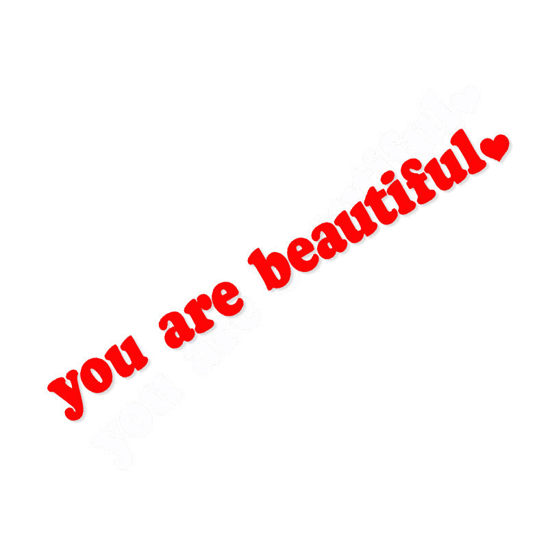 You Are Beautiful  Sport Pvc Vinyl Stickers