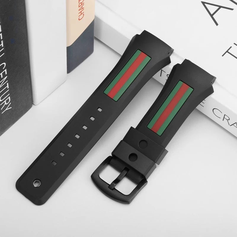 Watch Band For Gucci YA137/YA137107A Rubber Watch Strap Dedicated