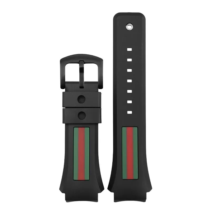 Watch Band For Gucci YA137/YA137107A Rubber Watch Strap Dedicated