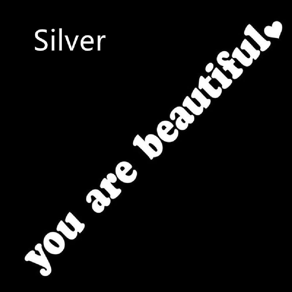 You Are Beautiful  Sport Pvc Vinyl Stickers