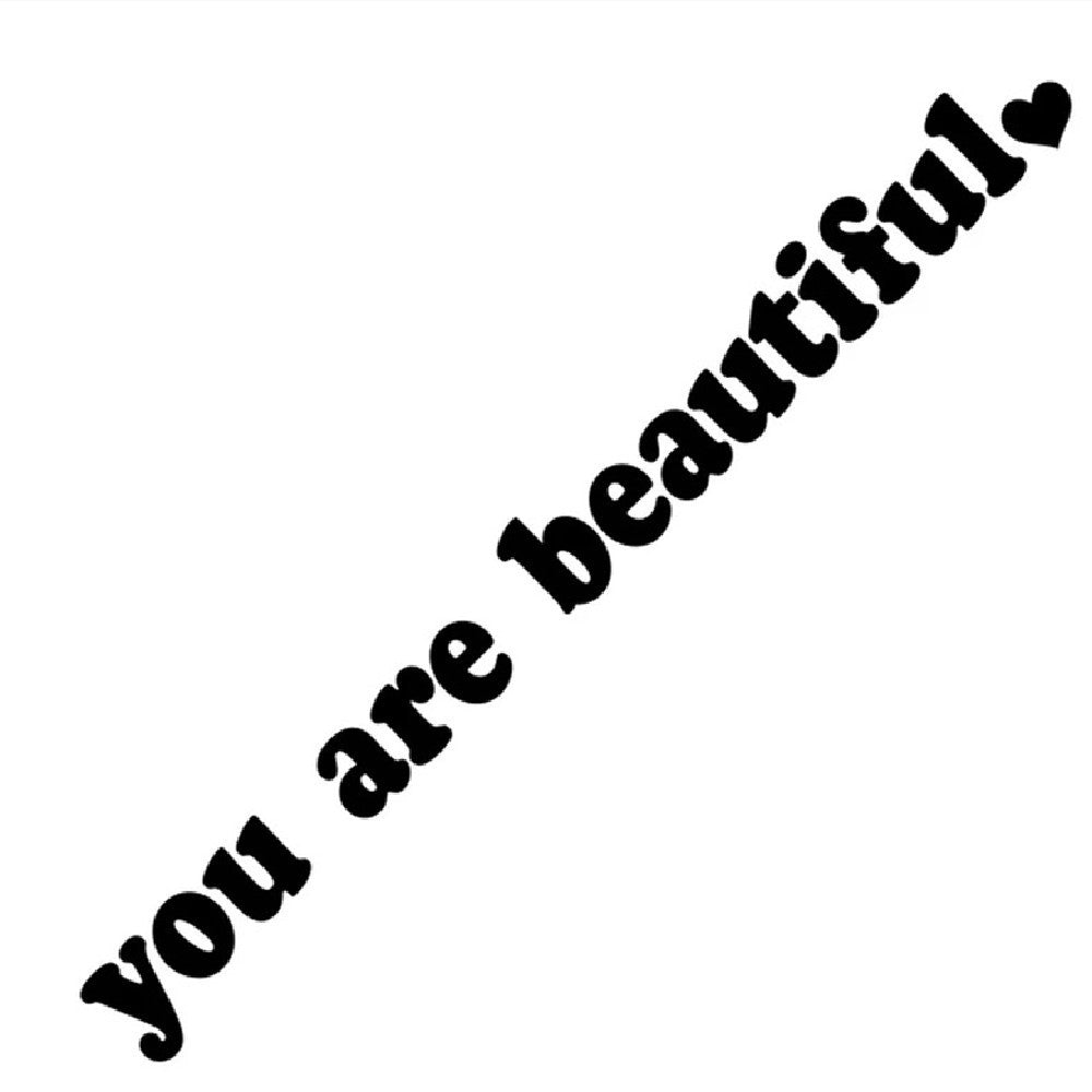 You Are Beautiful  Sport Pvc Vinyl Stickers