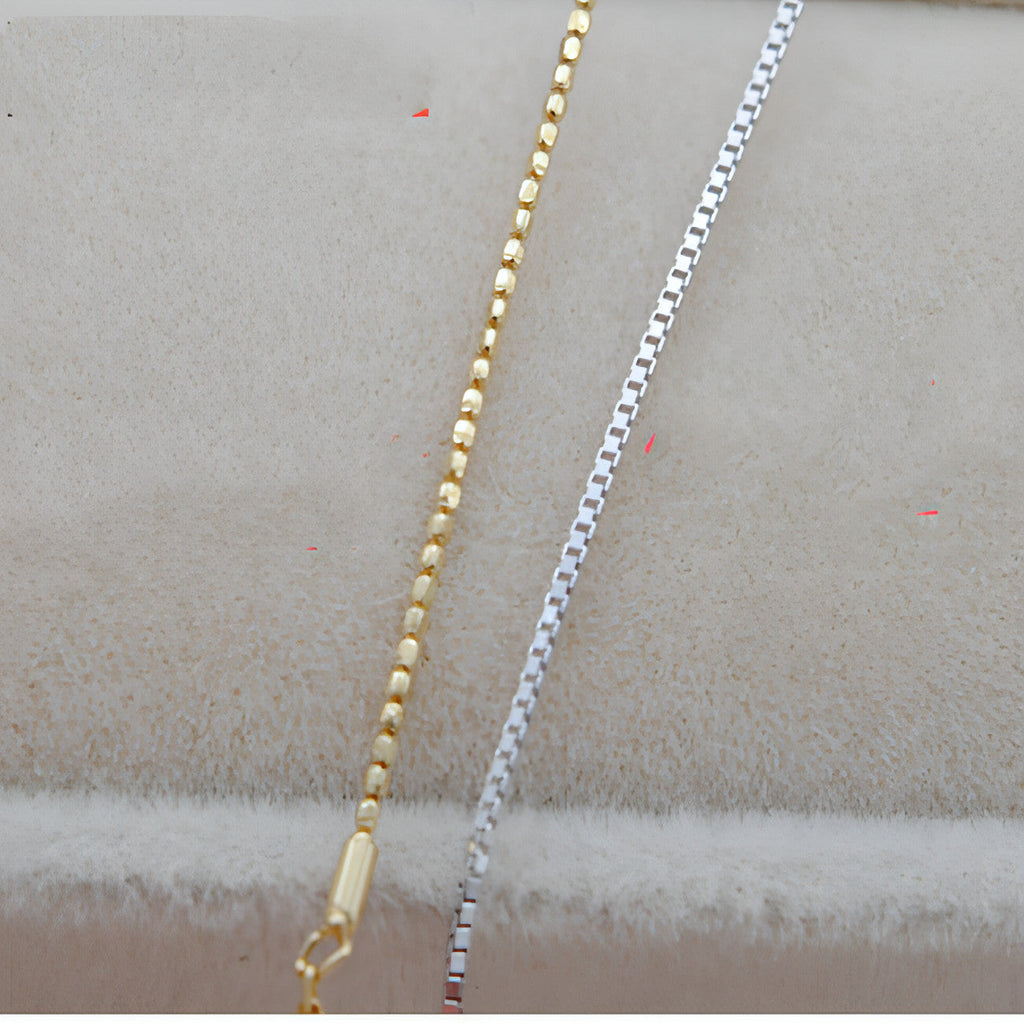 Collar Adjustment Chain 18K Gold Necklace Sleeve Chain Empty Holder
