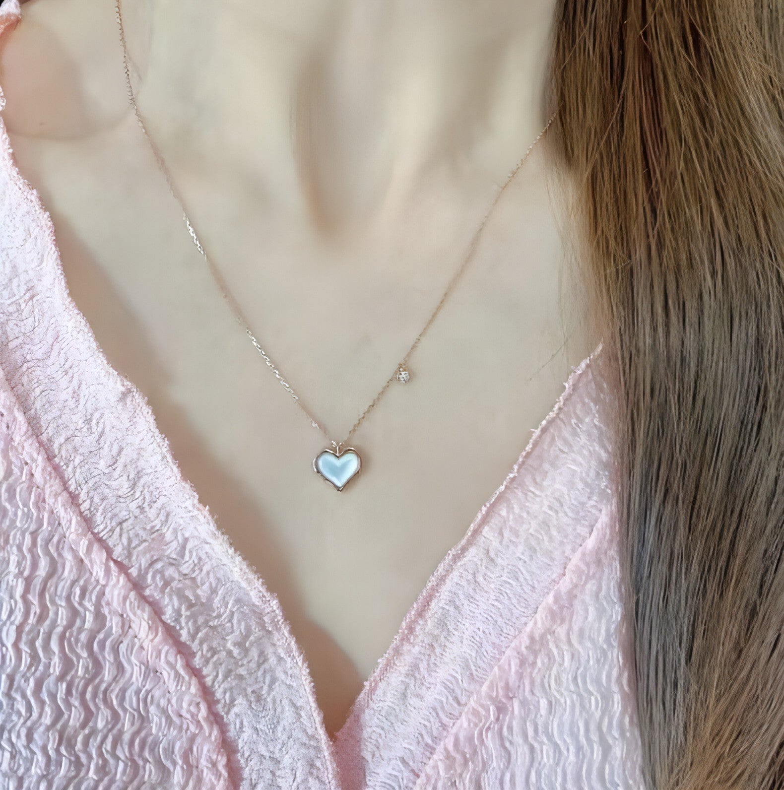 LuxeJewels™ - Gilded Love – 18K Rose Gold Collar Chain Set