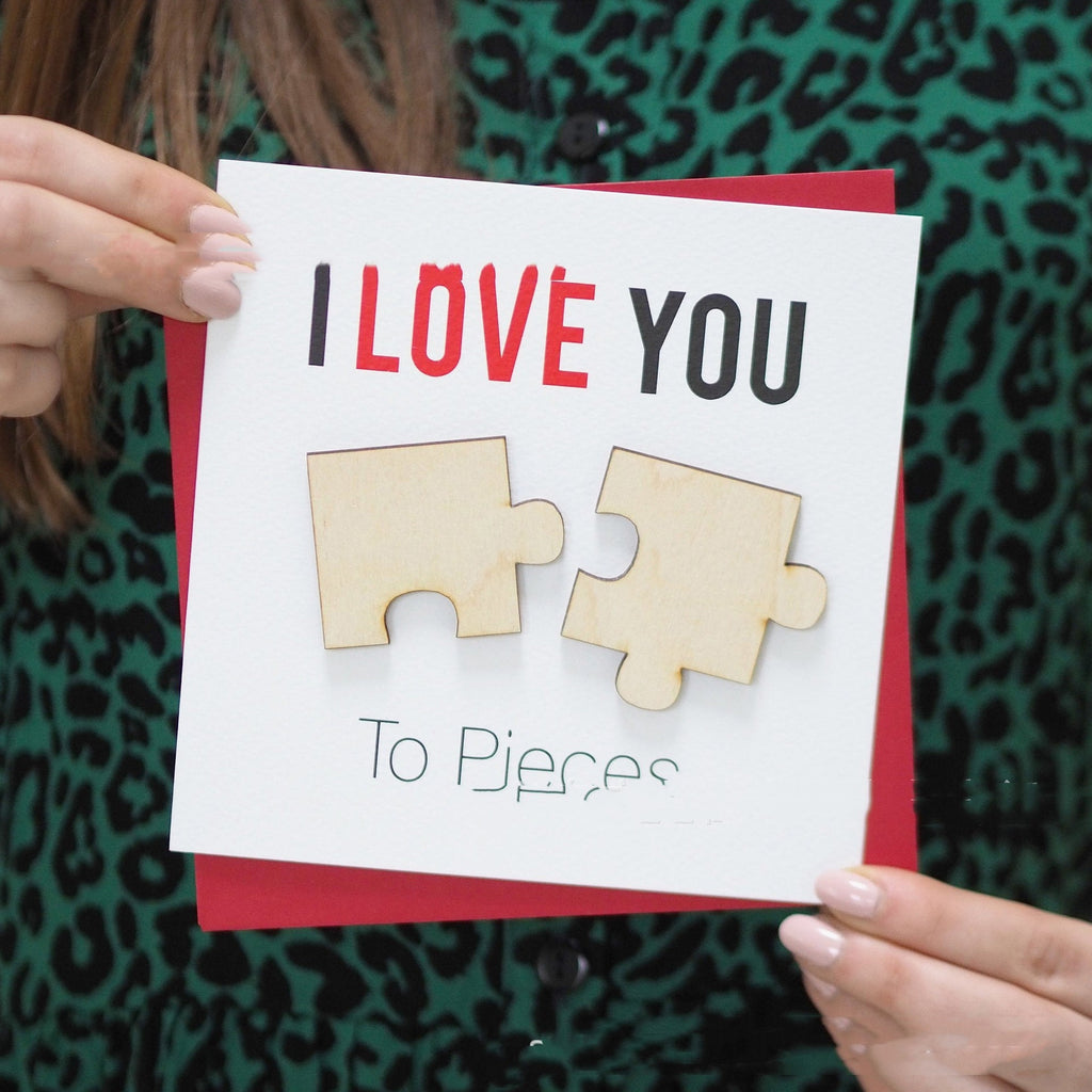 Love You Fragments Valentine's Day Card