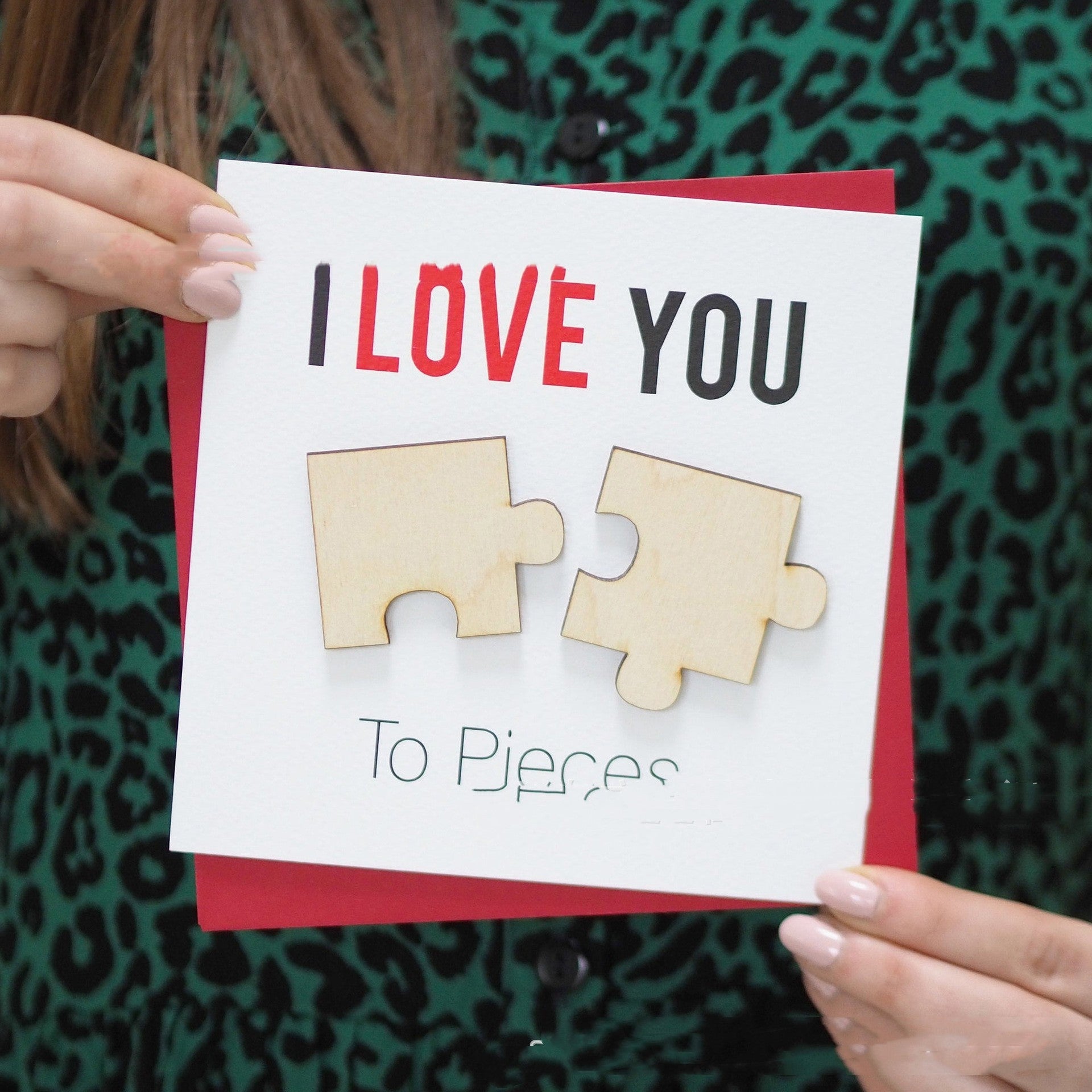 Love You Fragments Valentine's Day Card