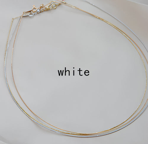 Collar Adjustment Chain 18K Gold Necklace Sleeve Chain Empty Holder