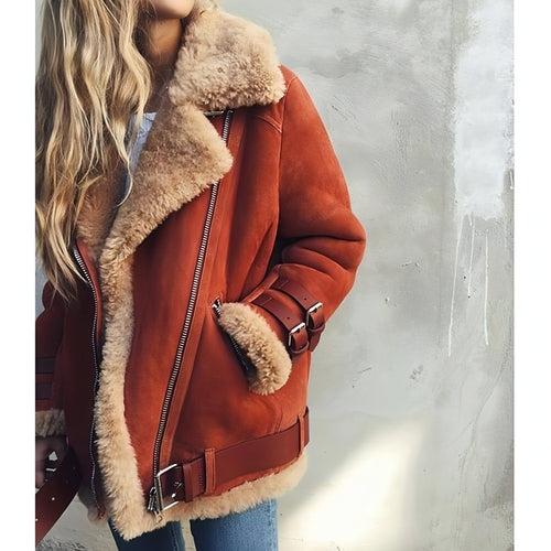FrostBelle™ – Women's Thick Plush Winter Overcoat (S–5XL)