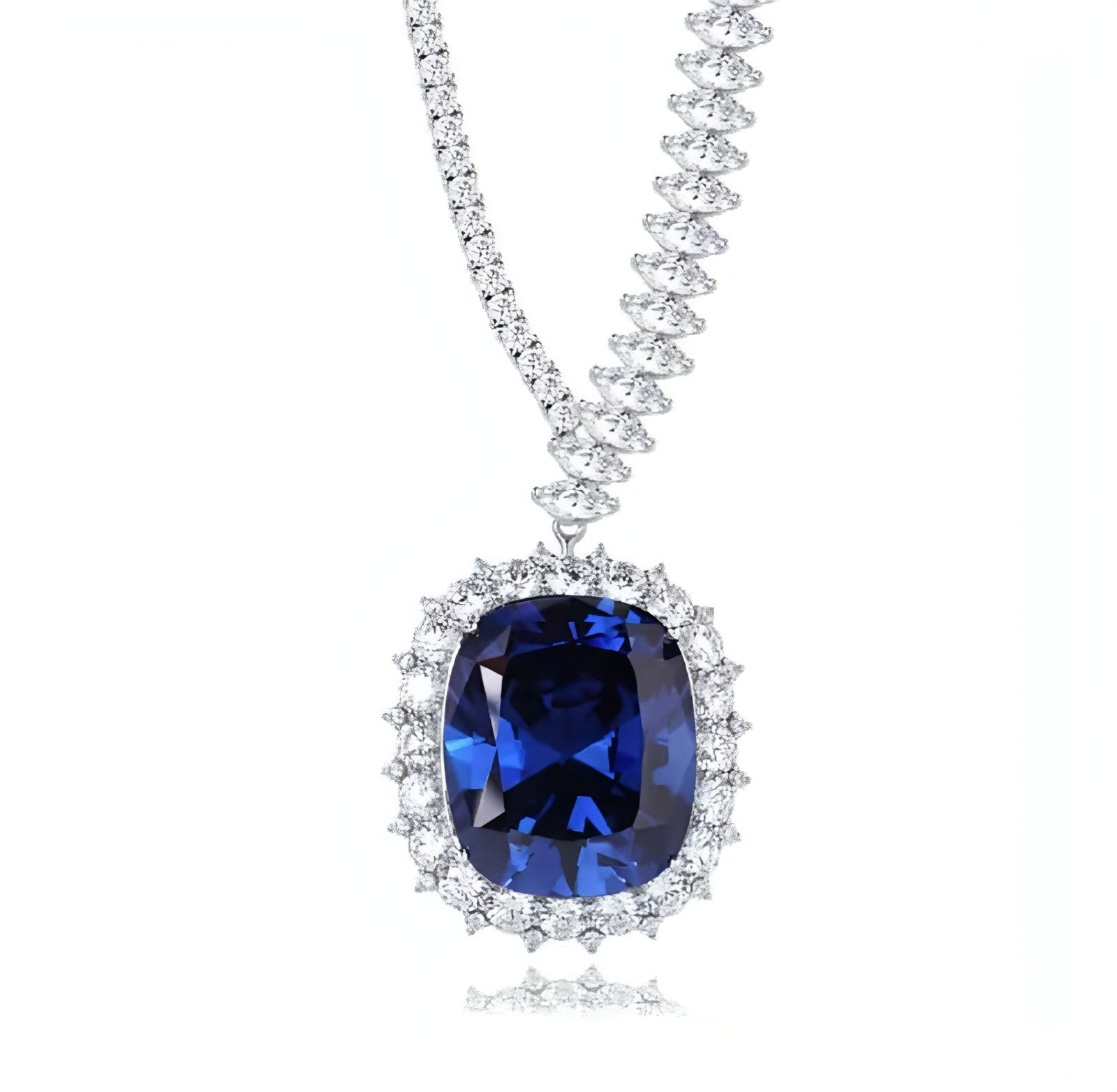 LuxeJewels™ – Royal Blue Ice Necklace