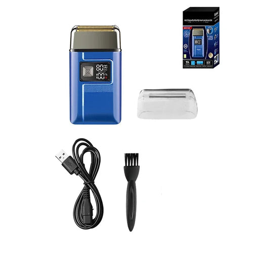 Electric Barber Razor Men Double Foil Shaver Bald Head Beard Trimmer