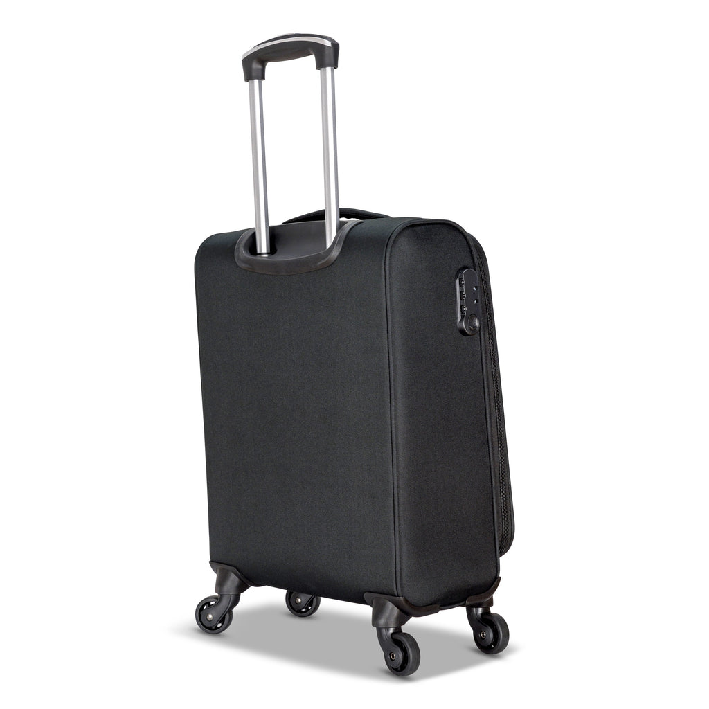 3 Piece Set Soft Side Luggage with Contrast Handles