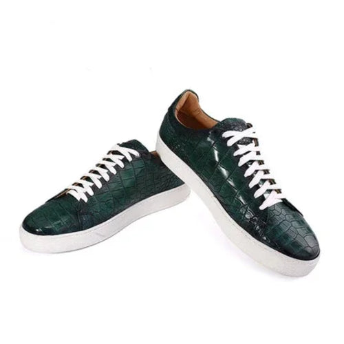 weitasi crocodile leather men shoes  male leisure  White shoe  board