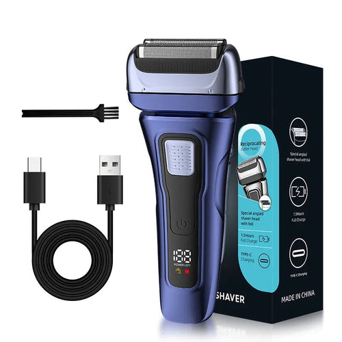 Electric Razor for Men Wet & Dry Foil Shaver with 3-Blade & Edge