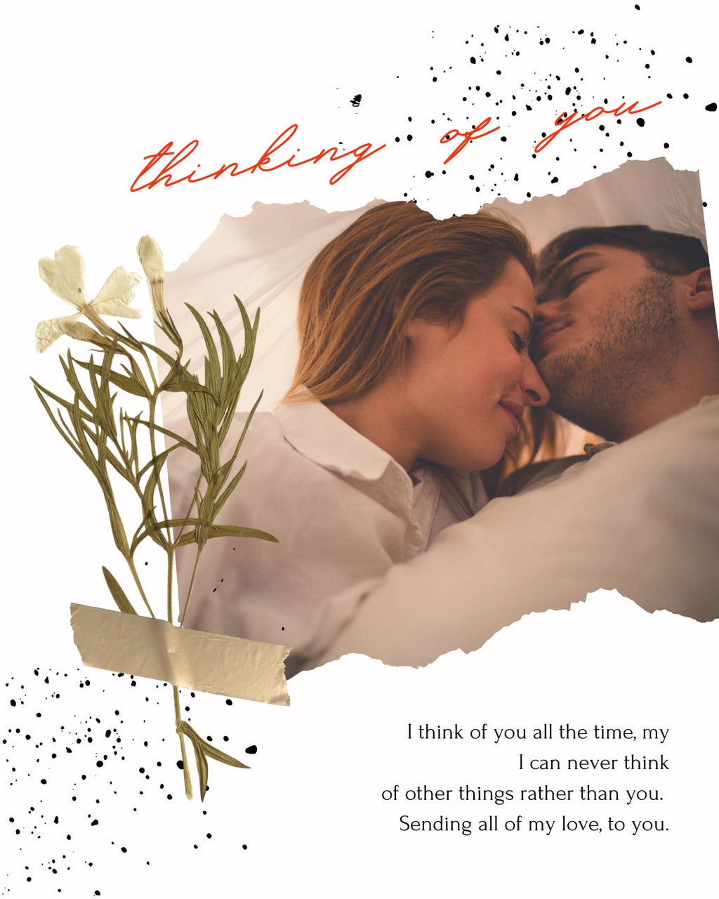 Thinking of You Digital Love Note