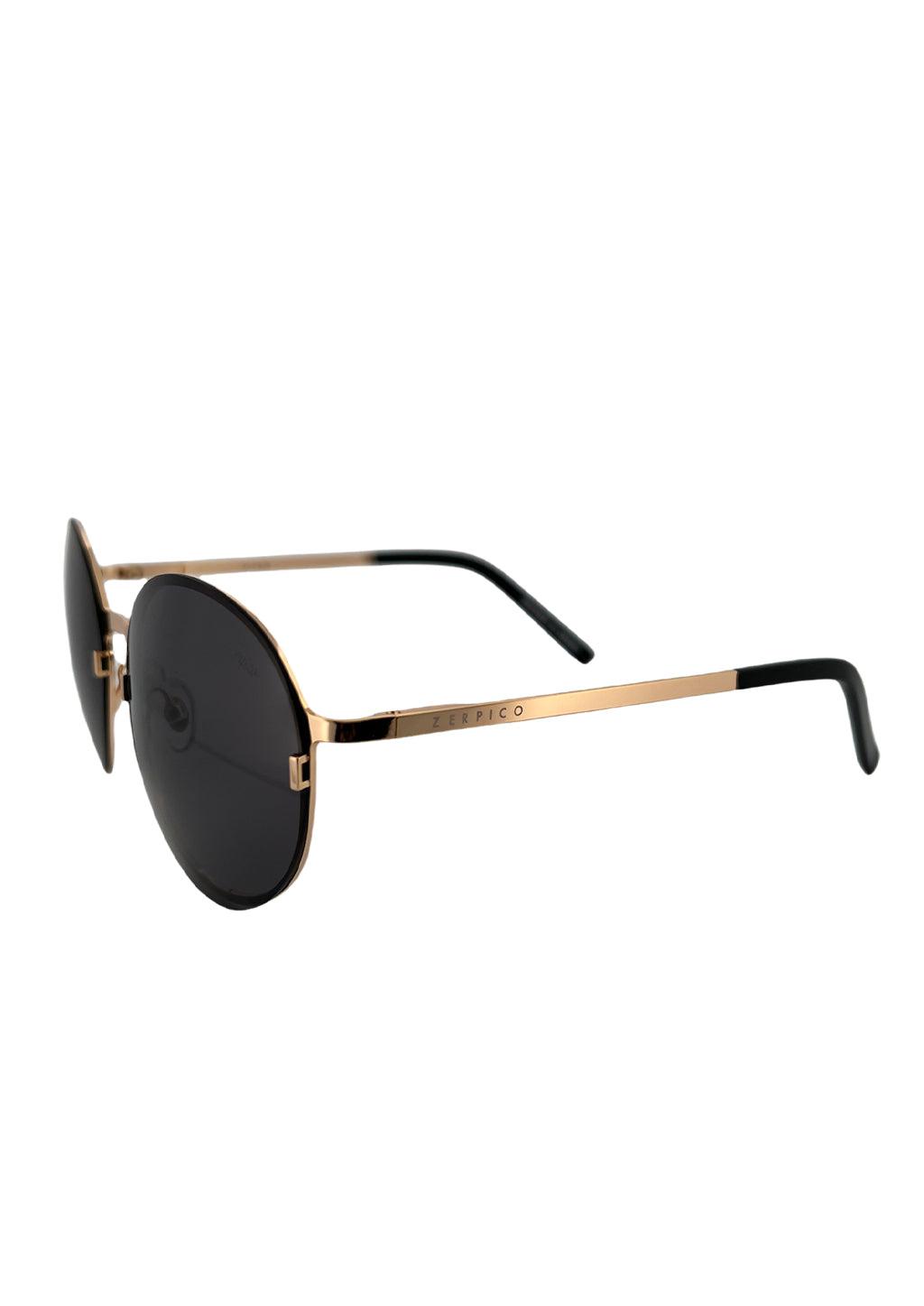Titanium Round Sunglasses - V2 - 24K GOLD Plated