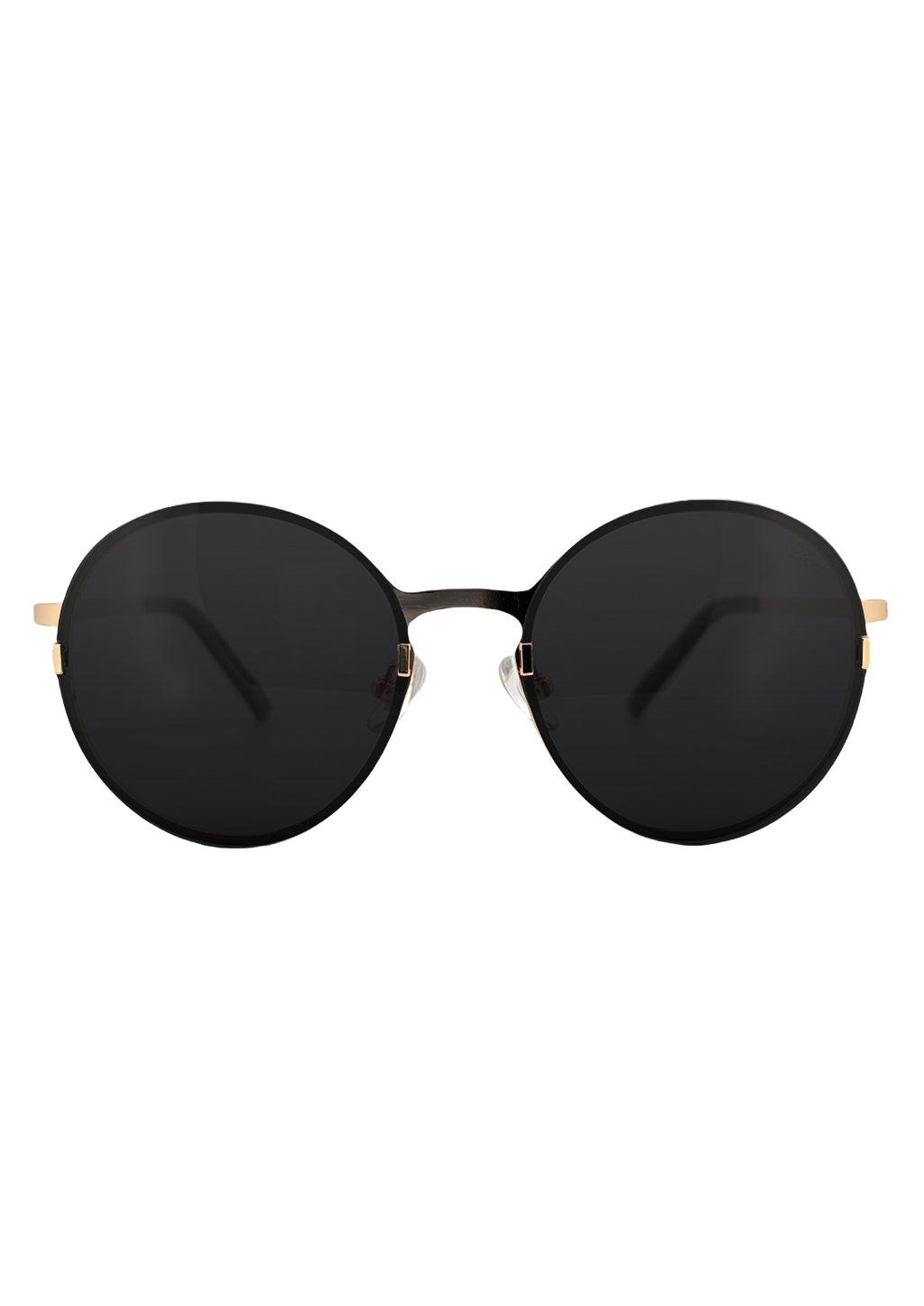 Titanium Round Sunglasses - V2 - 24K GOLD Plated