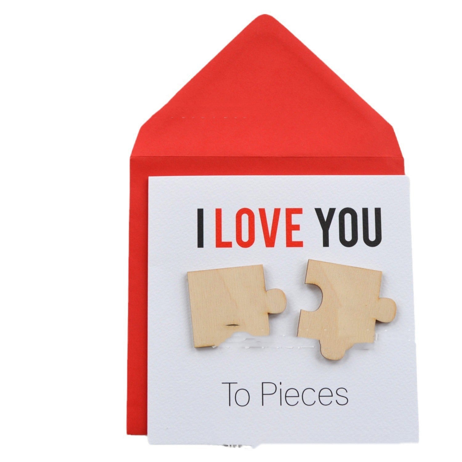 Love You Fragments Valentine's Day Card