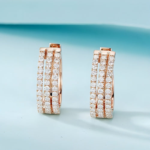 Eternal Elegance 18K Diamond Earrings in Platinum
