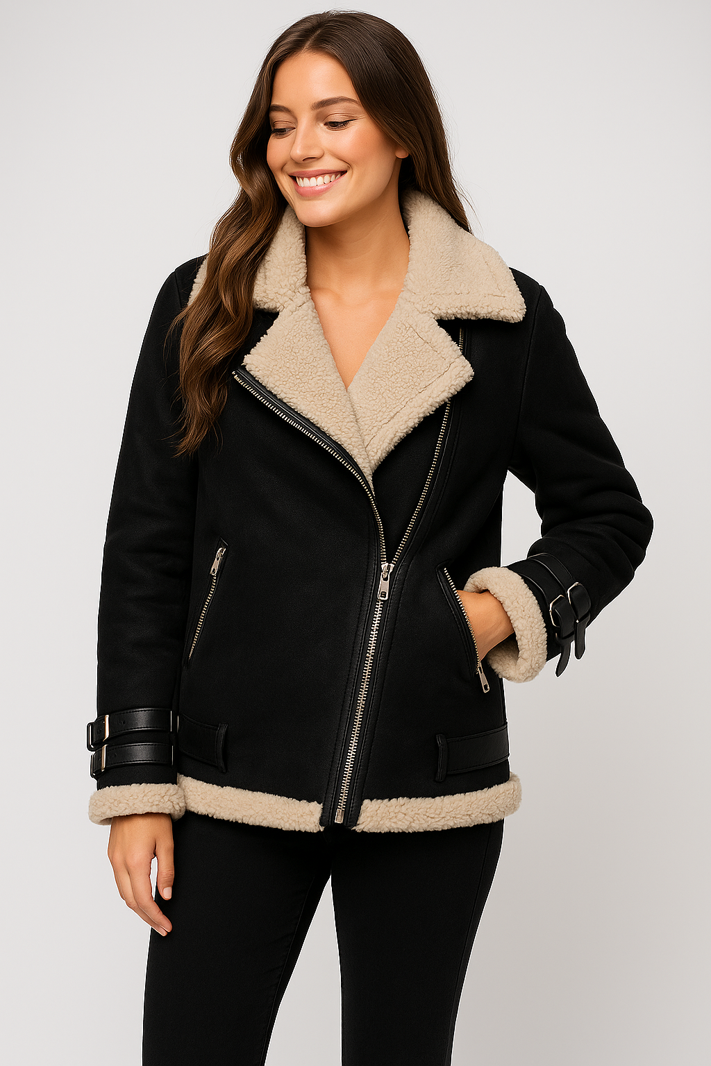 FrostBelle™ – Women's Thick Plush Winter Overcoat (S–5XL)