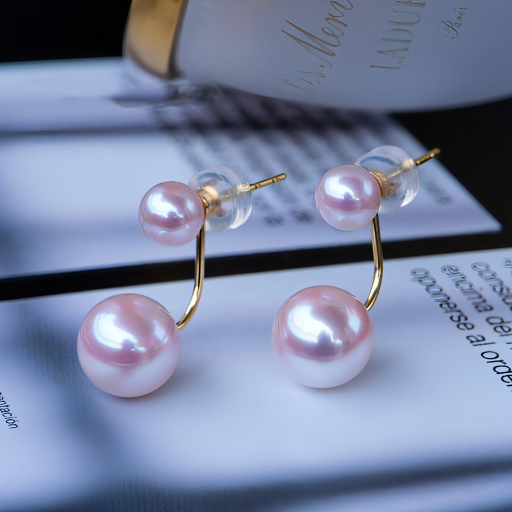 LuxeJewels™ – TianGong Prestige Pearl Stud Earrings