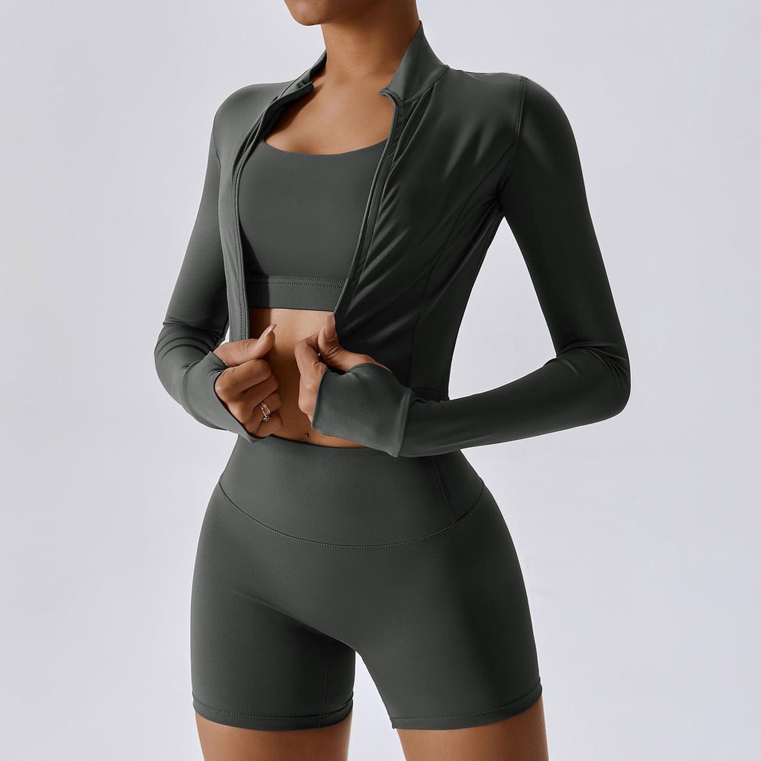 Outdoor Sports Skinny Yoga Clothes Suit Nude Feel Leggings