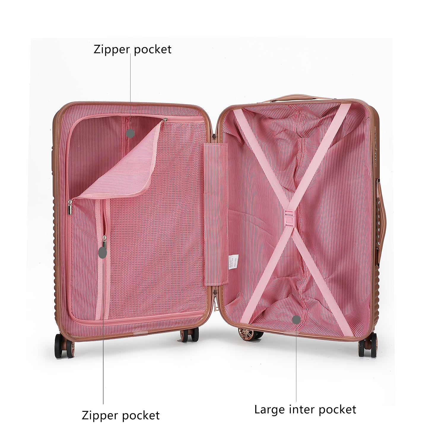 MKF Collection Mykonos Large Check-in Spinner by Mia K