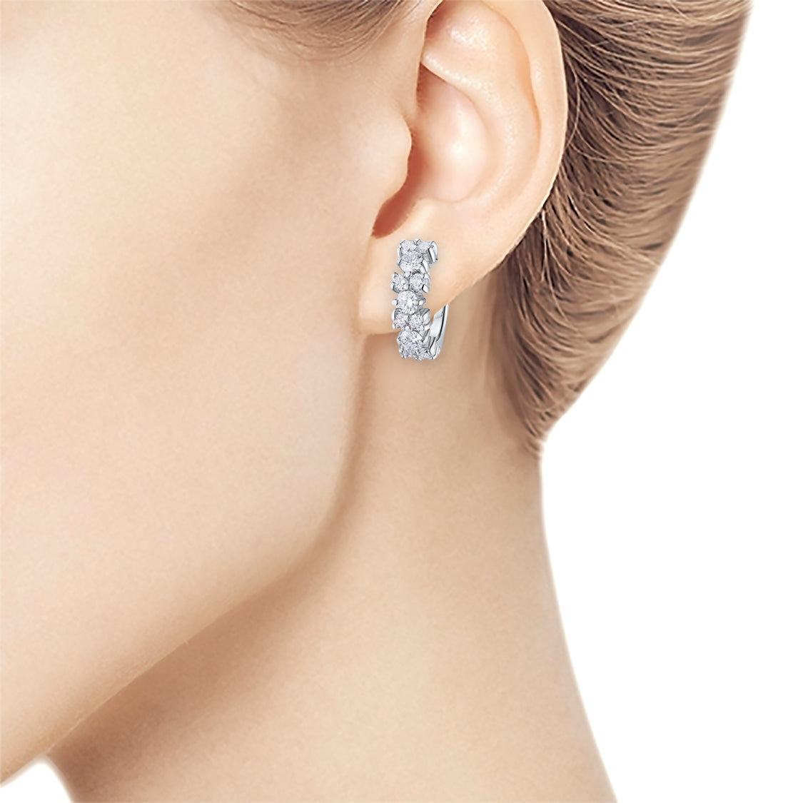 14K White Gold Earrings