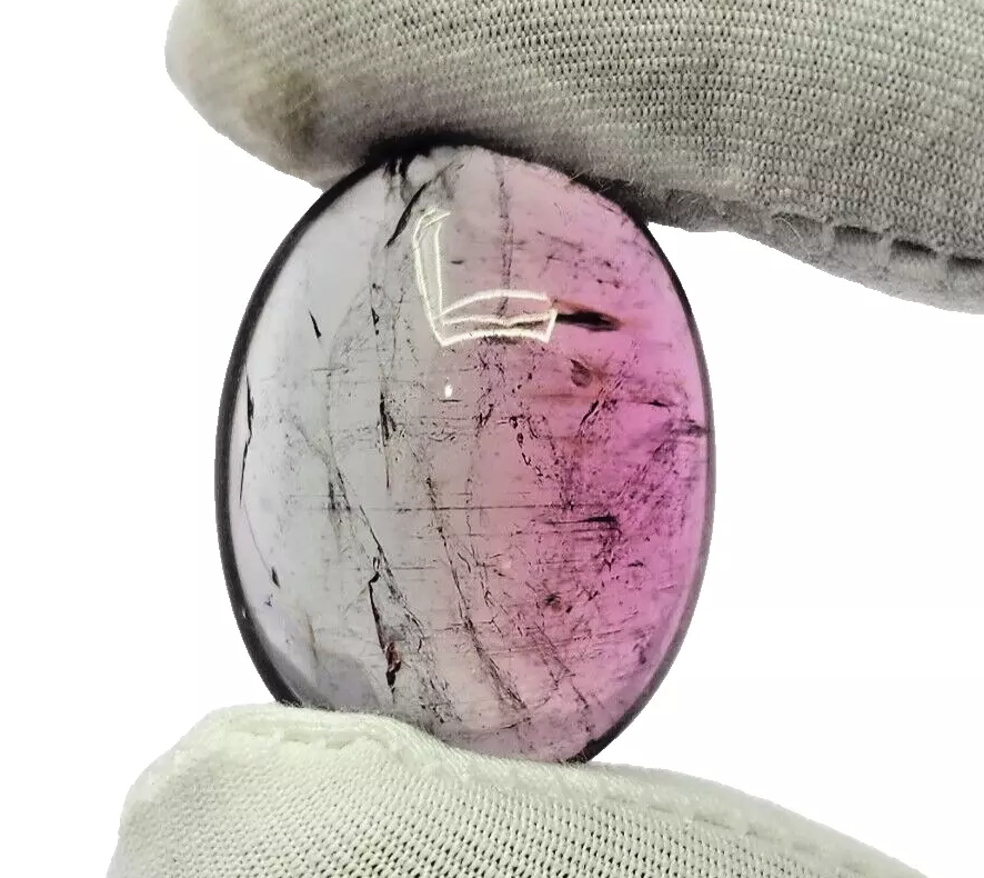 Natural bio color Tourmaline cabochon BIG SIZE 55.35cts